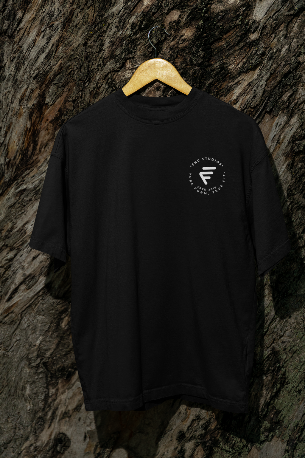 No Pattern Needed Black Oversized T-Shirt – Philosophy Edition | Fnc Studios